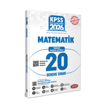Data Yayınları 2026 KPSS Ultra Serisi Matematik 20 Deneme Sınavı