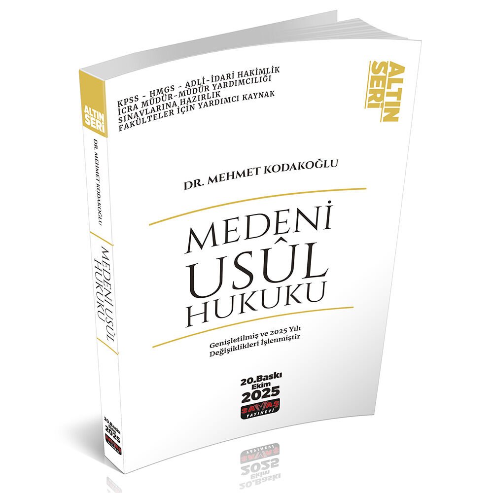 Medeni Usul Hukuku Konu Anlatımı Savaş Yayınları