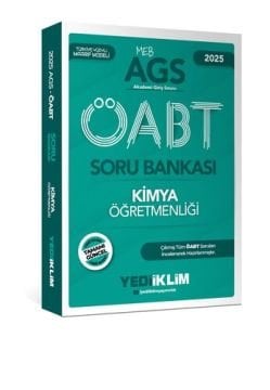 MEB AGS ÖABT Kimya Öğretmenliği Soru Bankası Yediiklim Yayınları