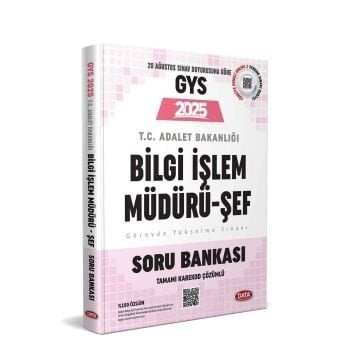 Data Yayınları GYS Adalet Bakanlığı Bilgi İşlem Müdürü - Şef (Taşra) Soru Bankası - Karekod Çözümlü