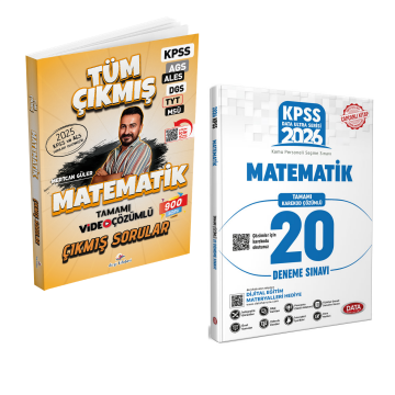Dizgi Kitap 2026 Matematik Tüm Sınavlar Çıkmış Sorular & KPSS Ultra Serisi Matematik 20 Deneme Data Yayınları Seti