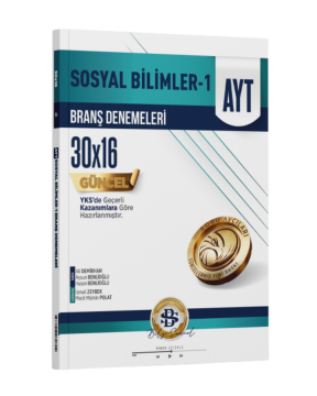 Bilgi Sarmal Yayınları AYT Sosyal Bilimler 1 30 x 16 Branş Denemeleri