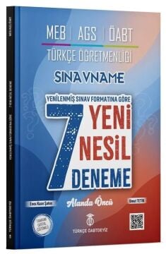 ÖABT MEB-AGS Türkçe Öğretmenliği Sınavname 7 Deneme Çözümlü - Enes Kaan Şahin, Umut Tetik Türkçe ÖABTDEYİZ - İADESİZ