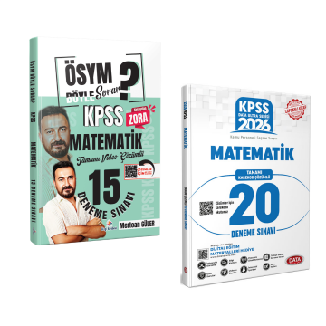 Dizgi Kitap ÖSYM Böyle Sorar 2026 KPSS Matematik 15 Deneme Sınavı & KPSS Ultra Serisi Matematik 20 Deneme Data Yayınları Seti