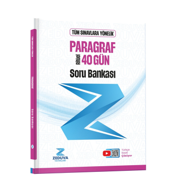 Zeduva Yayınları Türkçe Saati 40 Gün Ritüel Paragraf Soru Bankası