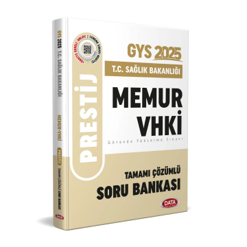 T.C. Sağlık Bakanlığı Memur VHKİ Tamamı Çözümlü Soru Bankası Data Yayınları