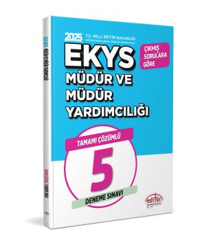 Meb Ekys Müdür Ve Müdür Yardımcılığı Tamamı Çözümlü 5 Deneme Sınavı Editör Yayınları 2025
