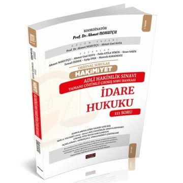 Orijinal Sorular HAKİMİYET Adli Hakimlik İdare Hukuku Çıkmış Soru Bankası Savaş Yayınları