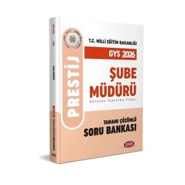 Milli Eğitim Bakanlığı Şube Müdürlüğü Prestij Tamamı Çözümlü GYS Soru Bankası Data Yayınları