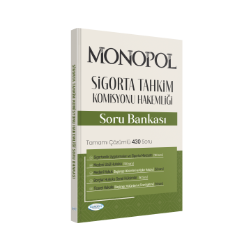 Sigorta Tahkim Komisyonu Hakemliği Sınavına Hazırlık Çözümlü Soru Bankası  Monopol Yayınları