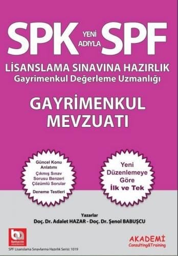 Akademi Eğitim SPK - SPF Gayrimenkul Mevzuatı