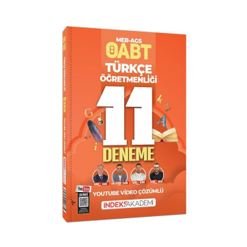 2026 ÖABT MEB-AGS Türkçe Öğretmenliği 11 Deneme Youtube Video Çözümlü - Enes Kaan Şahin İndeks Akademi Yayıncılık