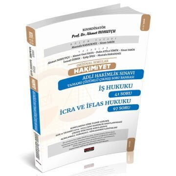 Orijinal Sorular HAKİMİYET Adli Hakimlik İş Hukuku-İcra ve İflas Hukuku Çıkmış Soru Bankası Savaş Yayınları