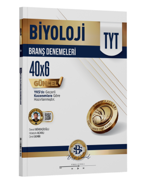 Bilgi Sarmal Yayınları TYT Biyoloji 40 x 6 Branş Denemeleri
