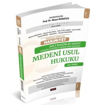 Orijinal Sorular HAKİMİYET Adli Hakimlik Medeni Usul Hukuku Çıkmış Soru Bankası Savaş Yayınları