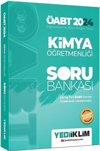 2024 ÖABT Kimya Öğretmenliği Soru Bankası Yediiklim Yayınları
