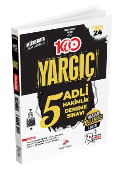 Dizgi Kitap 2024 Yargıç Adli Hakimlik Çözümlü Soru Bankası Seti+5 Deneme