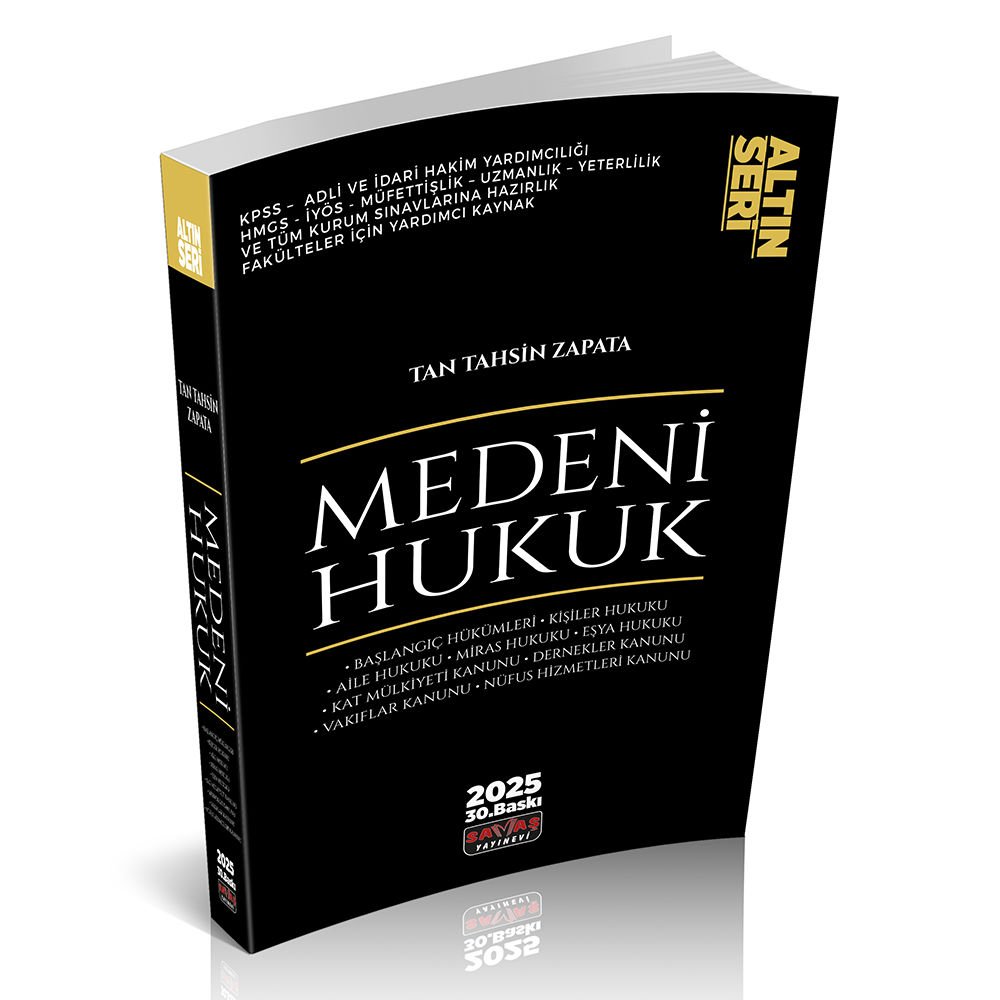 Medeni Hukuk Konu Anlatımı Savaş Yayınları
