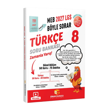 Sinan Kuzucu 2027 8. Sınıf LGS Türkçe Soru Bankası Video Çözümlü