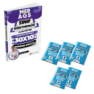 Dizgi Kitap 2025 Meb Ags ÖABT Sınıf Öğretmenliği Alan Eğitimi Tamamı Çözümlü 10 Deneme ve AGS Türkiye Geneli Tamamı PDF Çözümlü 5 Deneme Seti