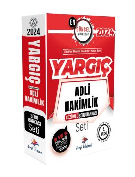 Dizgi Kitap 2024 Yargıç Adli Hakimlik Çözümlü Soru Bankası Seti+5 Deneme