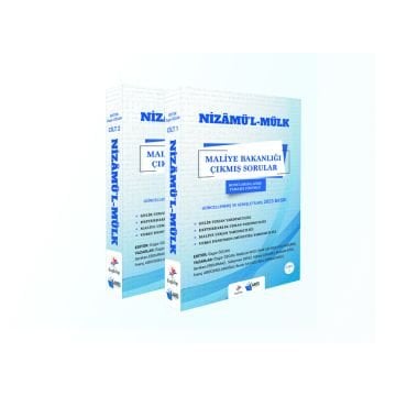 Dizgi Kitap NİZAMÜ’L - MÜLK Maliye Bakanlığı Konularına Göre Tamamı Çözümlü Çıkmış Sorular 2 Cilt 2023