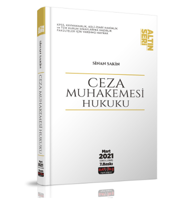 Ceza Muhakemesi Hukuku Konu Anlatımı Savaş Yayınları 2021