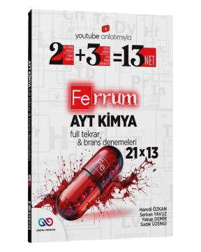 Orbital Yayınları AYT Kimya Ferrum 21 x 13 Branş Denemeleri