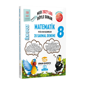 Sinan Kuzucu 2027 8. Sınıf LGS Matematik İlk Doz Sarmal 20 Deneme Video Çözümlü