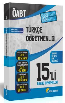 ÖABT Türkçe Öğretmenliği 15 li Deneme Çözümlü - Yekta Özdil Özdil Akademi
