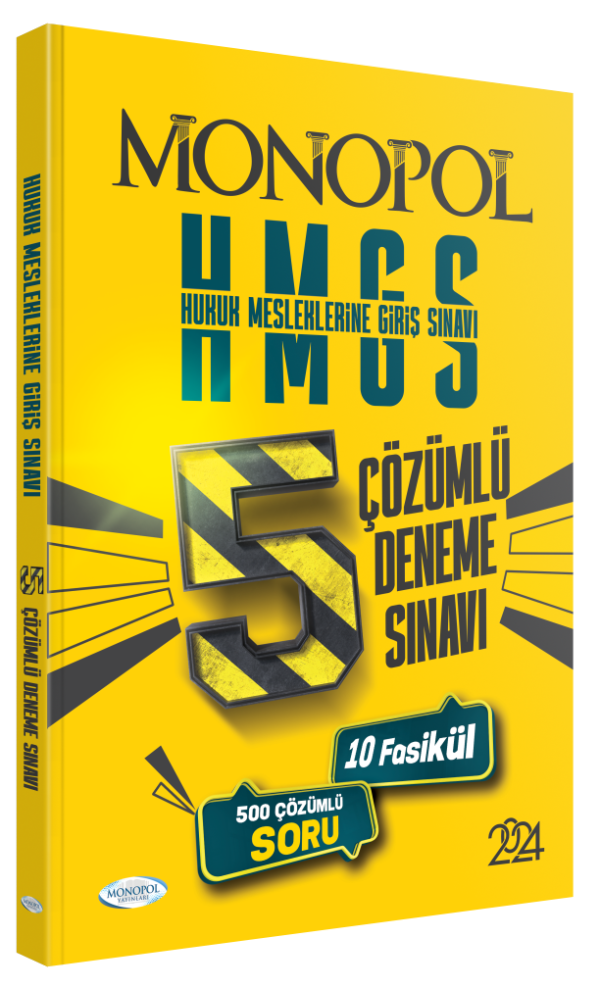 2024 HMGS Tamamı Çözümlü 5 Deneme Sınavı Monopol Yayınları