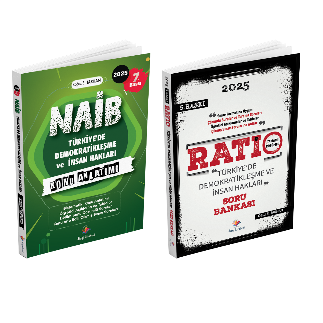2025 Dizgi Kitap Kaymakamlık Naib İnsan Hakları Konu Anlatımı Ratio Soru Bankası Seti