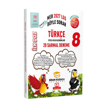 Sinan Kuzucu 2027 8. Sınıf LGS Türkçe İlk Doz Sarmal 20 Deneme Video Çözümlü