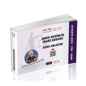 Savaş Yayınları Adli-İdari Hakimlik HMGS İdare Hukuku Video Takip Ders Notu Konu Anlatımı