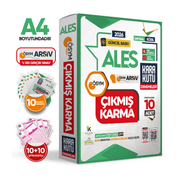 2026 ALES Sayısal-Sözel-TM ÖSYM Çıkmış Karma Kara Kutu 10lu Deneme Paketi Türkiye Geneli D. Çözümlü İnformal Yayınları