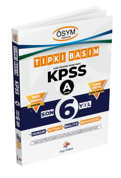 Dizgi Kitap KPSS A Son 6 Yıl Çıkmış Sorular Tıpkı Basım- 2024