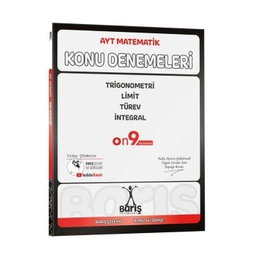 Barış Yayınları AYT Matematik Trigonometri Limit Türev İntegral Konu Denemeleri