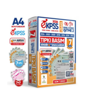 2026 EKPSS Lisans ÖSYM Genel Görme İşitme-2 Çıkmış Soru Tıpkı Basım 7li Fasikül Deneme Paketi İnformal Yayınları