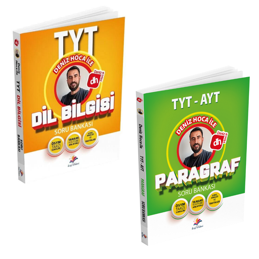 2026 Dizgi Kitap Deniz Hoca Külliyatı Dil Bilgisi Soru Bankası ve Paragraf Soru Bankası Seti