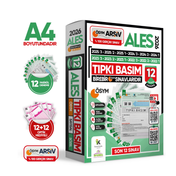2026 ALES ÖSYM Tıpkı Basım Çıkmış Soru 12li Deneme Paketi Video ve Dijital Çözümlü Türkiye Geneli İnformal Yayınları