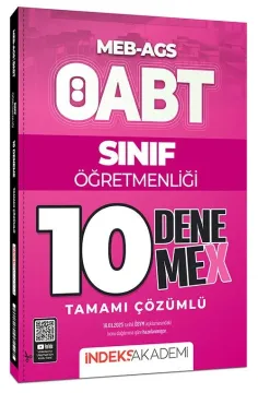 ÖABT MEB-AGS Sınıf Öğretmenliği 10 DenemeX Çözümlü İndeks Akademi Yayıncılık