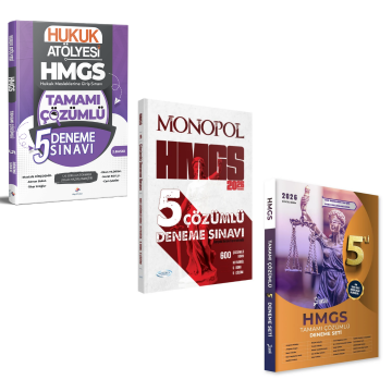 Dizgi Kitap 2026 HMGS Hukuk Mesleklerine Giriş Sınavı 5'li Deneme Seti