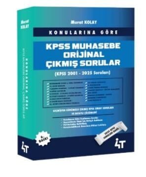 4T Yayınları  (KONULARINA GÖRE) KPSS MUHASEBE Orijinal Çıkmış Sorular