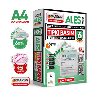 2026 ALES ÖSYM Tıpkı Basım Çıkmış Soru 6lı Deneme Paketi Video ve Dijital Çözümlü Türkiye Geneli İnformal Yayınları