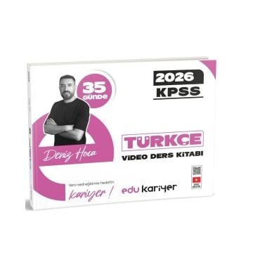 Edu Kariyer Deniz Hoca KPSS 35 Günde Türkçe Video Ders Kitabı