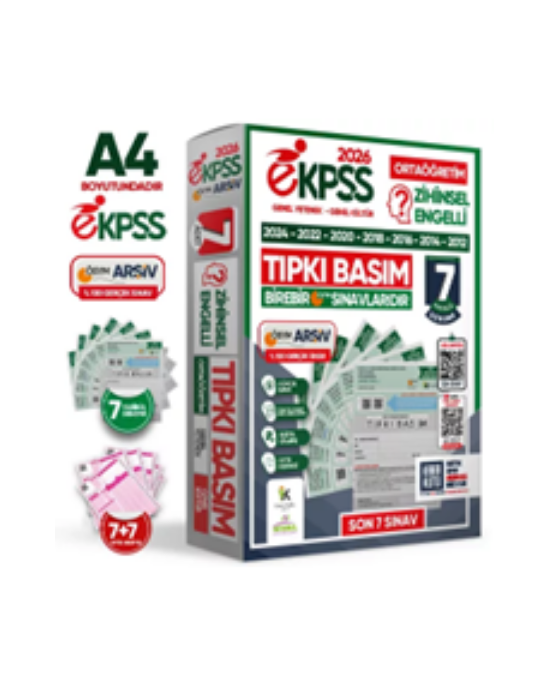 2026 EKPSS Ortaöğretim ÖSYM Zihinsel Engelli Çıkmış Soru Tıpkı Basım 7li Fasikül Deneme Paketi İnformal Yayınları