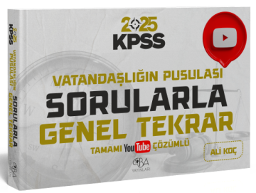 KPSS Vatandaşlık Vatandaşlığın Pusulası Sorularla Genel Tekrar - Ali Koç CBA Yayınları