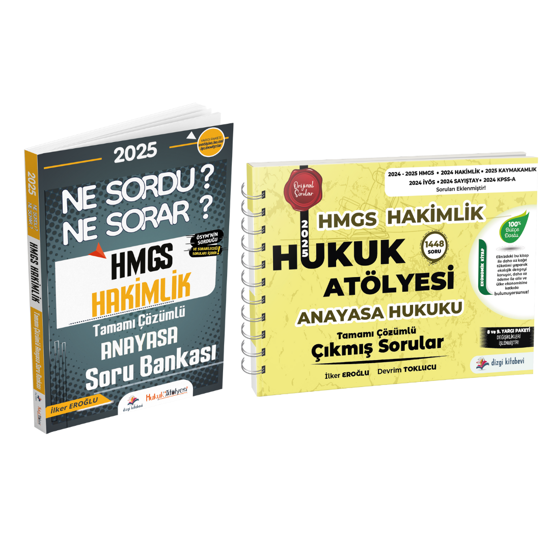 Dizgi Kitap Hukuk Atölyesi HMGS Hakimlik Ne Sordu Ne Sorar Anayasa Hukuku Tamamı Çözümlü Soru Bankası ve Çıkmış Sorular Seti İlker Eroğlu