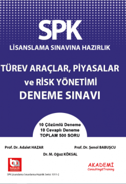 Türev Araçlar Piyasalar ve Risk Yönetimi Deneme Sınavı
