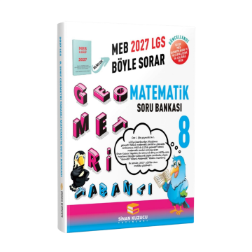 Sinan Kuzucu 2027 8. Sınıf LGS Geometri Tabanlı Matematik Soru Bankası Video Çözümlü